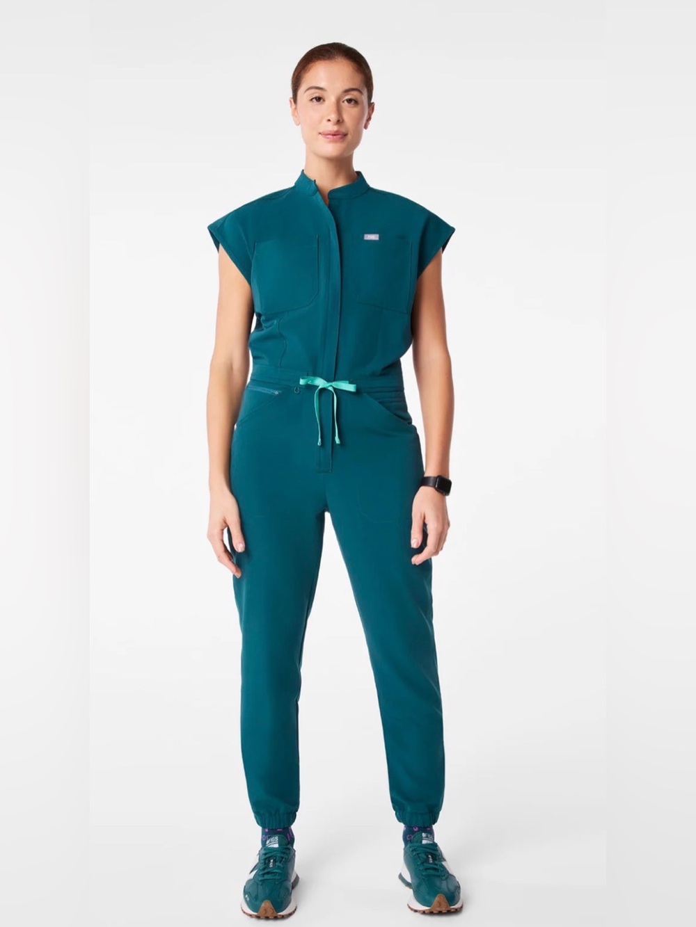 FIGS Rafaela Jogger Scrub Jumpsuit in Green